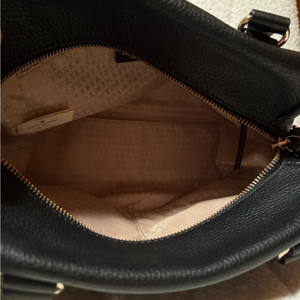 Kate Spade Black Leather Tote Bag - Picture 6 of 8